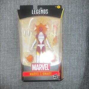 Marvel Legends Binary Figure in Red and White
